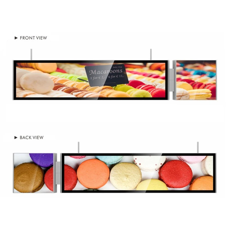 49 Inch LCD Bar Display Screen ni yeelenbɔlan -Ekran fila bɛ ɲɔgɔn na