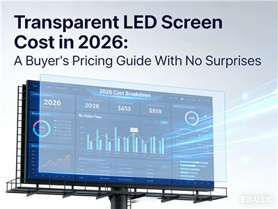 Transparent LED Screen Cost in 2026 Sannikɛla ka sɔngɔko gafe min tɛ kabako ye